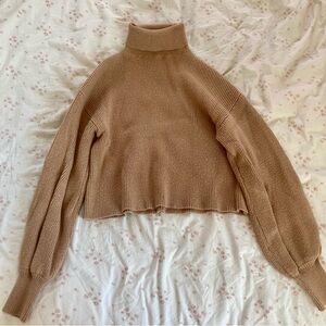 Forever21 Tan Turtleneck Sweater